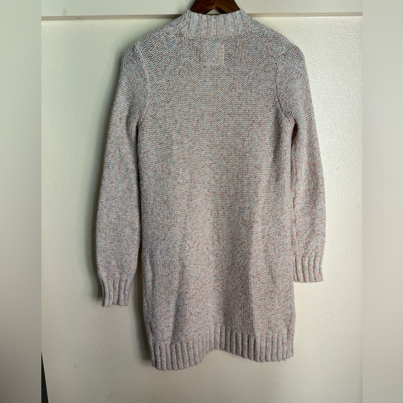 Hollister S Pink Blue Open Long Cardigan Sweater - Picture 6 of 9